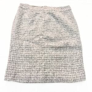 J. Crew No. 2 Pencil Gray Wool Woven Pencil Skirt Tweed Size 12